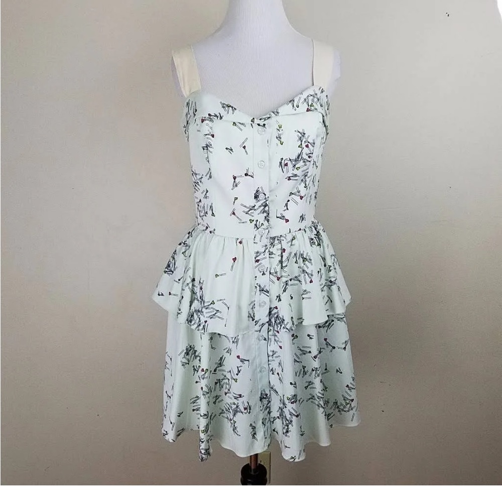 Maria Bonita Extra for Anthropologie heart Bobby pin dress